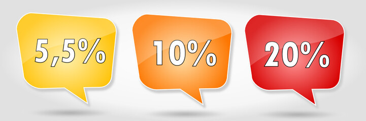 Nouveaux taux de tva