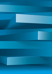 Abstract background of 3d rectangles