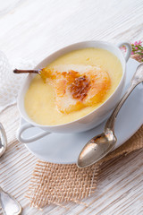 .williams pears with semolina