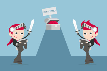 businessman fighting