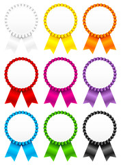 9 Award Badges Color