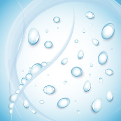 Water Drops - Vector Illustration, Graphic Design
