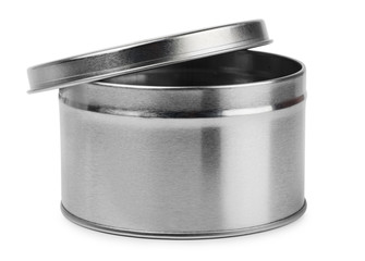 Metal round container
