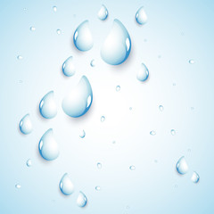 Water Drops - Vector Illustration, Graphic Design