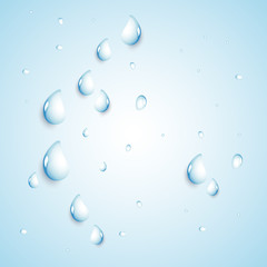 Water Drops - Vector Illustration, Graphic Design