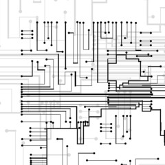 Circuit board background, technology style illustration