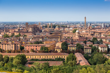 medieval town of Bologna, Italy