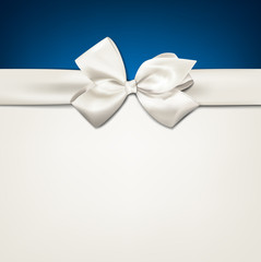Gift card with white bow.