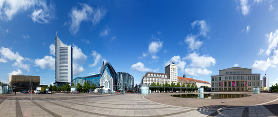 Panorama Leipzig Augustusplatz