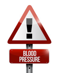 blood pressure road sign illustration design