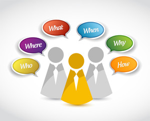 discussion concept illustration design