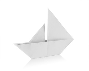 origami sailboat