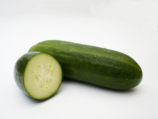 Cucumbers, freshly picked