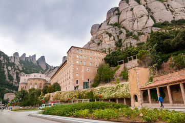 Main street entrance to Montserrat Monastery