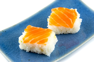 Salmon sushi, japanese food