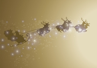 starry santa sleigh