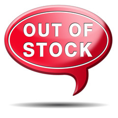 out of stock