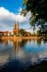 Fototapeta premium Beautiful sunny day in Wroclaw