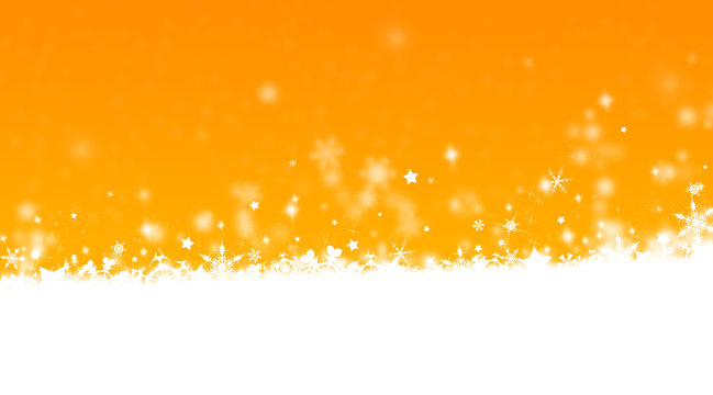 fond hiver orange