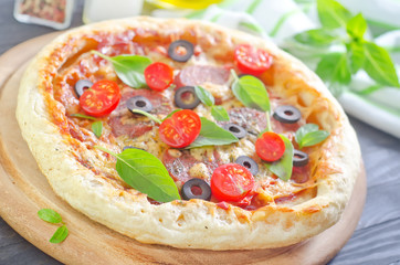 fresh pizza