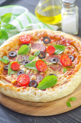 fresh pizza