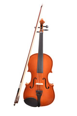 Fototapeta na wymiar violin on white background