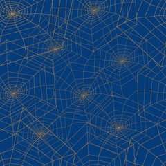 Spider web seamless pattern