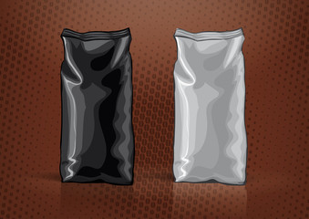Black and white foil bag for new design