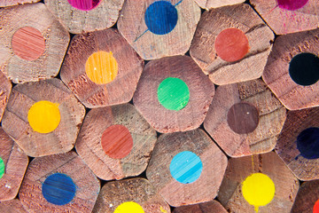 Color pencils macro