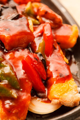 Pork with Pineapple Deep Fried in Sour-Sweet Sauce