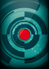 Abstract circular composition. Poster with place for text