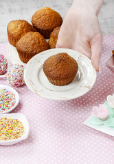 Muffins before decorating