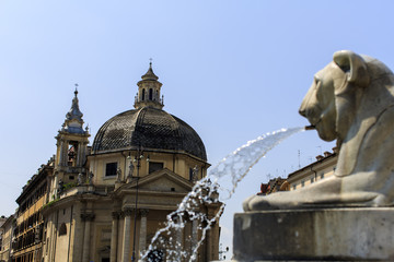 Piazza del Popolo in Rome, Italy