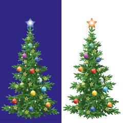 Christmas tree with decorations
