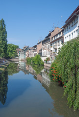 Fototapeta na wymiar w La Petite France, der Altstadt von Strassburg
