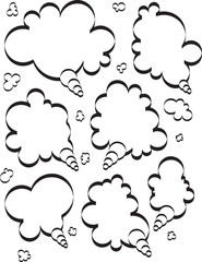 Abstract talking bubbles