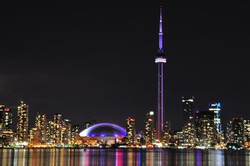 Fototapeta na wymiar Toronto Skyline at Night