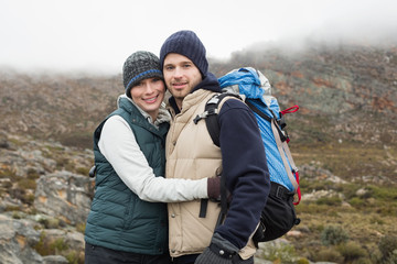 Fototapeta premium Fit couple on a hike