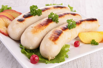 white pudding and apple