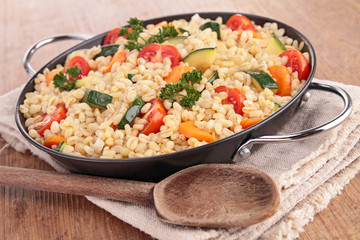 vegetable and wheat