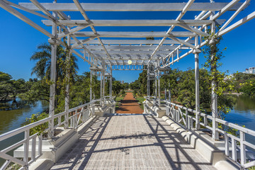 Fototapeta premium Rondabout on Palermo Woods in Buenos Aires.