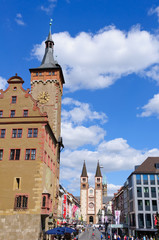 Dom Strasse in Würzburg, Germany