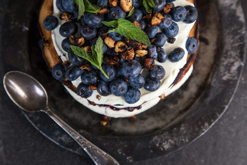 Heidelbeer Pfannkuchen Torte