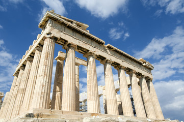 Parthenon on the Acropolis in Athens