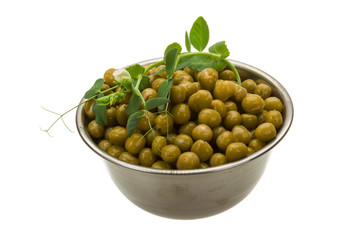 Marinated green peas