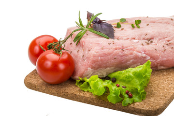 Fototapeta na wymiar Raw pork meat
