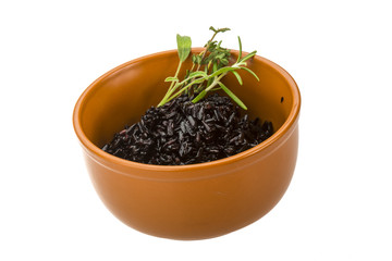 Black boiled rice