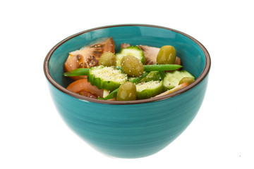 Salad with tomato and cucumner