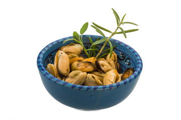 Marinated mussels