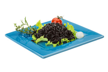 Black boiled rice